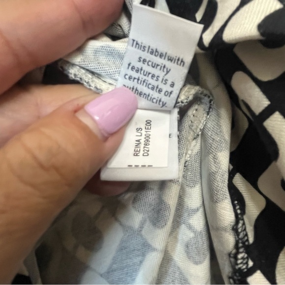 Diane Von Furstenberg Reina in Iconic Chain Link Print Silk Classic Dress SZ 8 - Picture 11 of 15